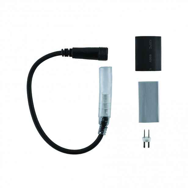 Přípojka mezi LED hadicí a Easy Fix 0,25 m, černý, samičí, IP67