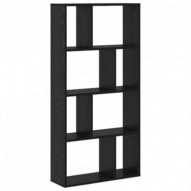 vidaXL Knihovna 8 úrovní 60 x 20 x 120,5 cm Kompozitní dřevo Černý dub