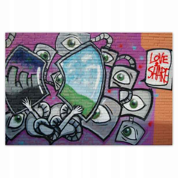 Plakáty 185x125 Graffitti Mural