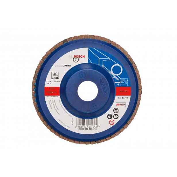 Bosch - Lamelový brusný kotouč na ocel, P40, průměr 125 mm 2608607365