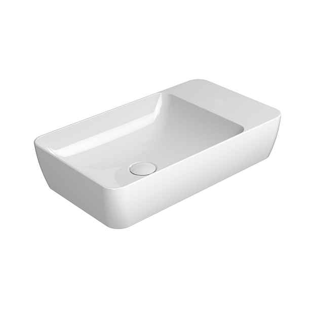 GSI MODO keramické umyvadlo na desku 60x35cm, bez otvoru, bílá ExtraGlaze