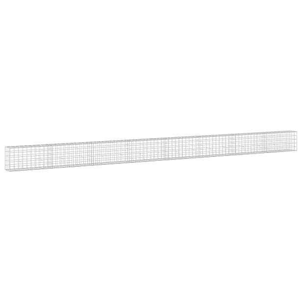 vidaXL Gabion s drátem 3,5 mm a síťkou 10x10 cm 800x30x50 cm