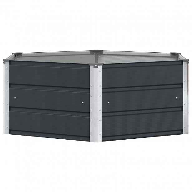 vidaXL Truhlík Antracit 129 x 129 x 45 cm Ocel