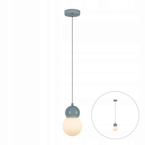 Závěsná lampa Lustr Stropní Svítidlo G9 Minimalistická Bílá Sklo Gellia Rabalux