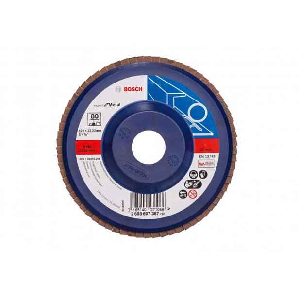 Bosch - Lamelový brusný kotouč na ocel, P80, průměr 125 mm 2608607367