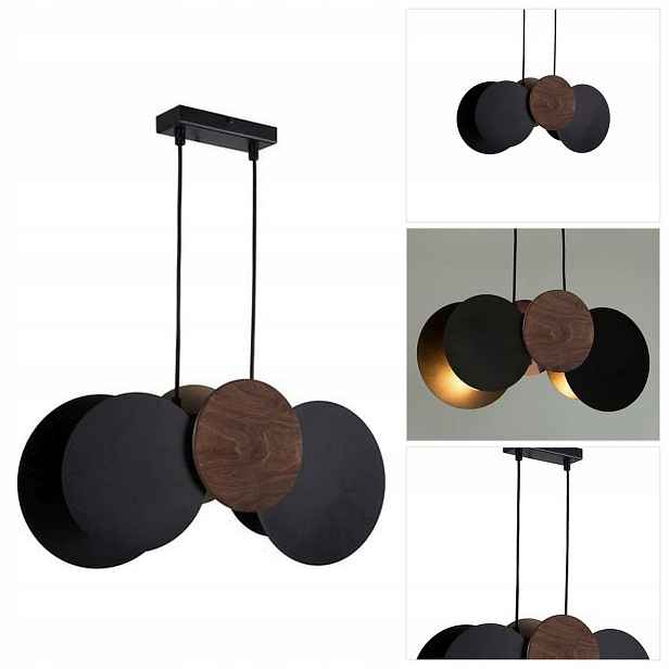 Hnědá závěsná lampa Tola 2 s přirozeným světlem do obývacího pokoje Sigma Lighting