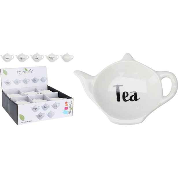 podčajník 1ks KONVIČKA bilá, x cm, mix druhů, porcelán