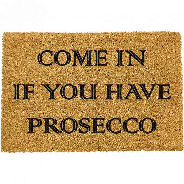 Rohožka z přírodního kokosového vlákna Artsy Doormats Prosecco, 40 x 60 cm