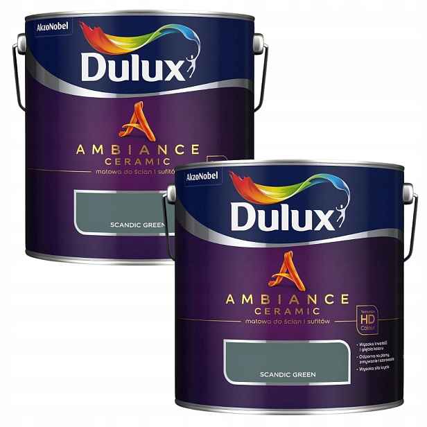 Set Dulux 2x2,5L Ambiance Ceramic Barva Keramická Scandic Green 5L