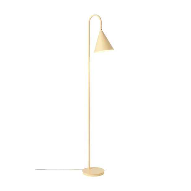 Světle žlutá kovová stojací lampa s ohybatelnou konstrukcí (výška 145 cm) Liam – Ellos Home