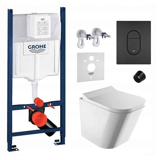 Grohe Rapid Sl s Wc mísou Omnires a tlačítkem černý mat Fresh