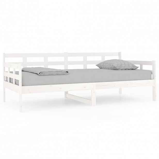 vidaXL Válenda bílá masivní borové dřevo 90 x 190 cm