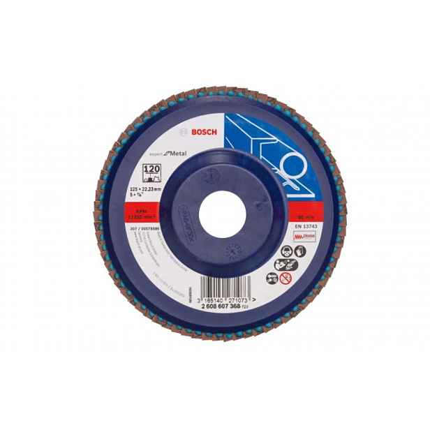 Bosch - Lamelový brusný kotouč na ocel, P120, průměr 125 mm 2608607368