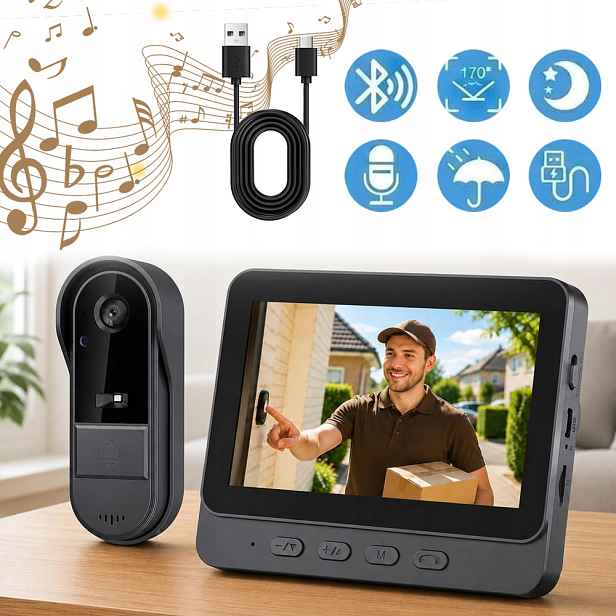 Videozvonek, Bezdrátový Zvonek Na Dveře, Videozvonek