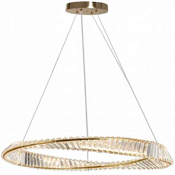 Závěsná Led Stropní Lampa Zlatá Toolight, Křišťálová