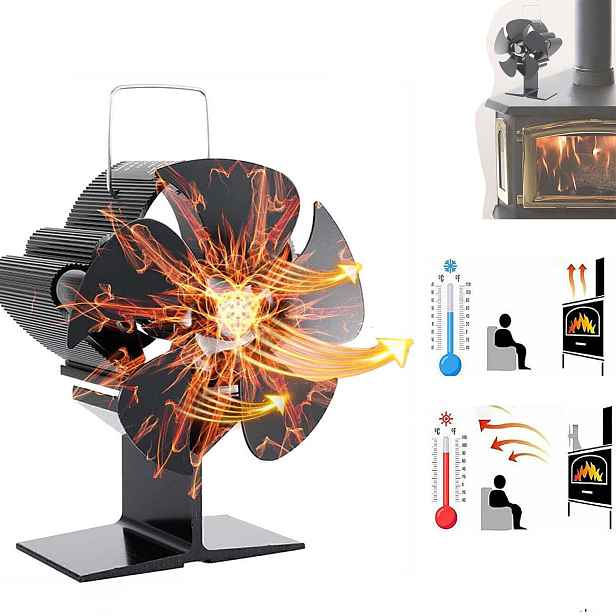 Krbový Ventilátor Termoelektrický Větráček Napájený Teplem Turbína
