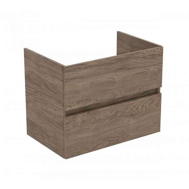 Ideal Standard Eurovit+ - Umyvadlová skříňka, 70x55x44 cm, 2 zásuvky, ořech R0261Y9