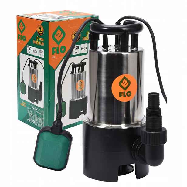 Ponorné čerpadlo Flo 79790 Inox 750 W pro špinavou vodu 14000 l/h
