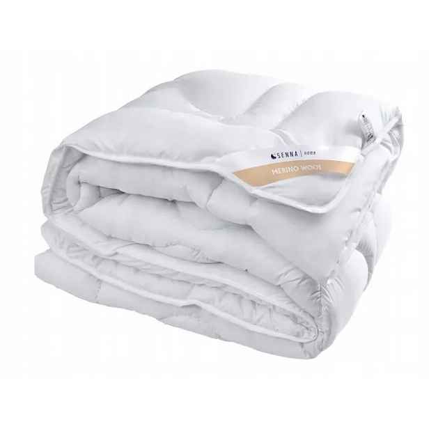 Vlněná přikrývka 135x200 Merino Wool bílá 1,2 kg 100% přírodní ovčí vlna