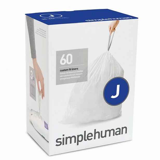 Sáčky do odpadkového koše 30-45 L, Simplehuman typ J zatahovací, 3 x 20 ks ( 60 sáčků )