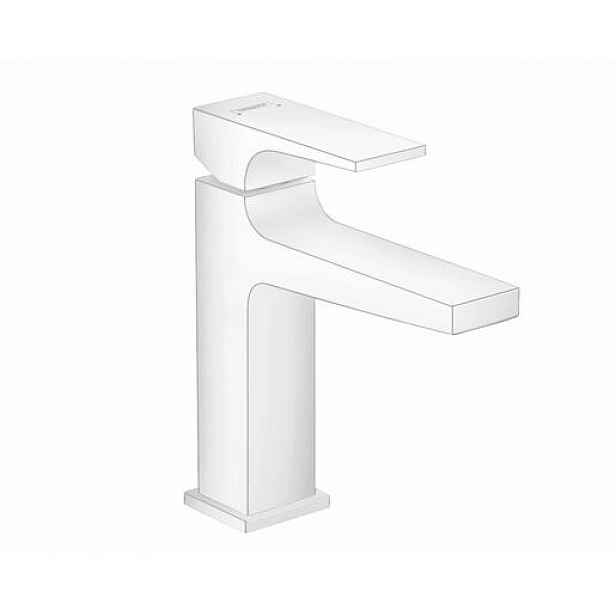 Umyvadlová baterie Hansgrohe Metropol s clic-clacem matná bílá 32507700