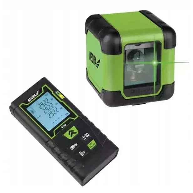 Křížový laser zelený dálkoměr 40 m Dedra MC0920