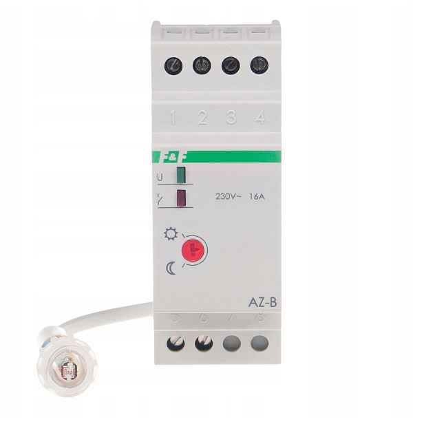 Soumrakový automat s vnější sondou Din 2P 16A 230V IP20 F&f Az-b