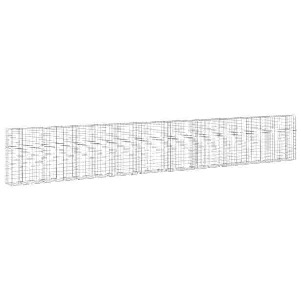 vidaXL Gabion s drátem 3,5 mm a síťkou 10x10 cm 1000x50x150 cm
