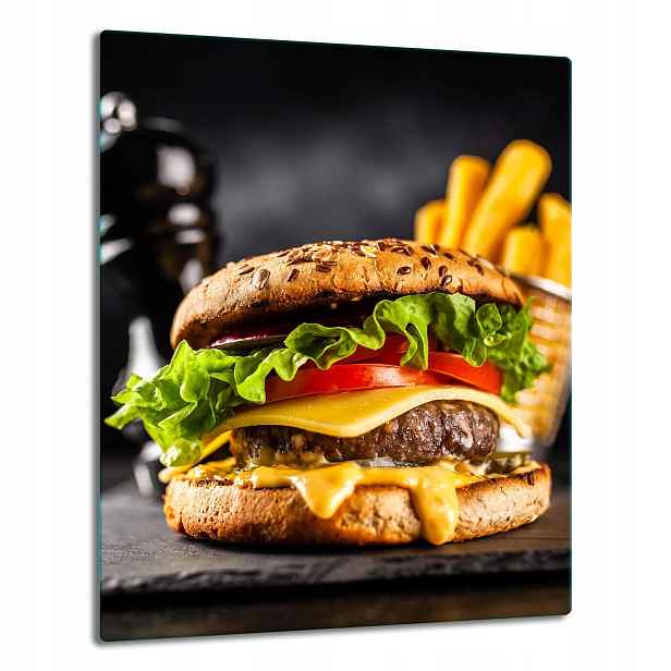 7v1 Skleněná Deska Panelová Deska 40x52 Hamburger