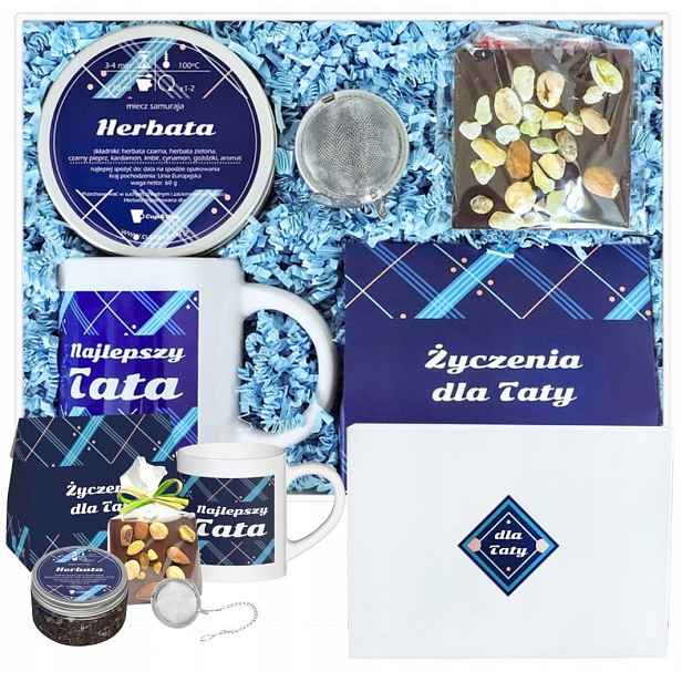 Dárek Ke Dni Otců Sada Box Čaj Hrnek Spařovač Čokoláda