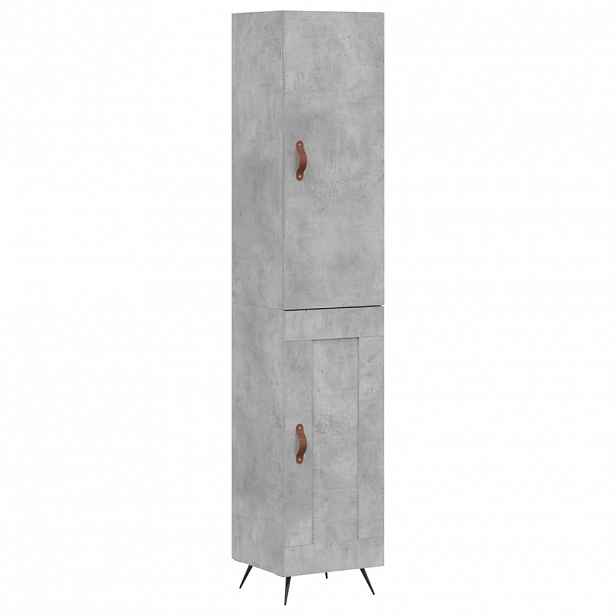 vidaXL Skříň highboard betonově šedá 34,5x34x180 cm kompozitní dřevo