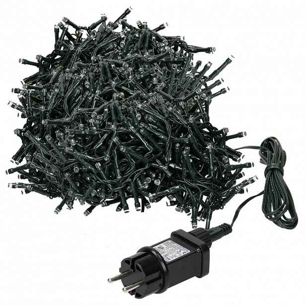 ECD-Germany LED CLUSTER ŘETĚZ SVĚTEL 36 m 1800 LED extra teplá bílá vnitřní/venkovní IP44