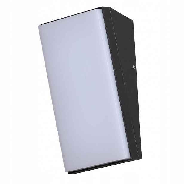 Fasádní nástěnné Led svítidlo Fama Černá IP65 10W Teplá bílá Italux