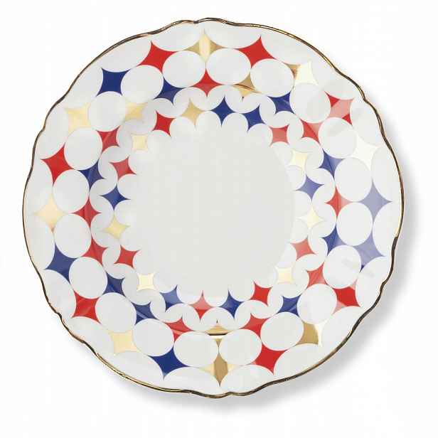 Hluboký talíř Bitossi Home Lampo Abracadabra porcelánový bílý vzor 23 cm