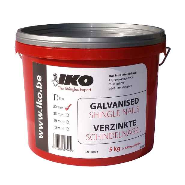 Hřebíky galvanizované IKO 20 mm 5 kg