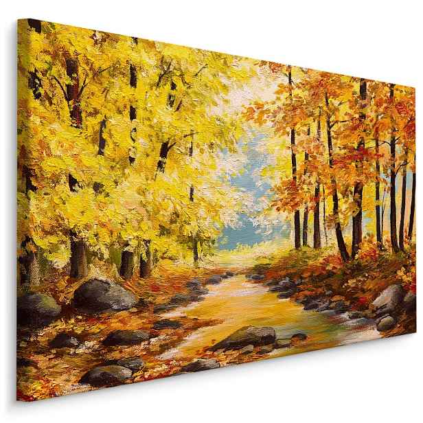 Plátno Podzimní Les I. Varianta: 40x30