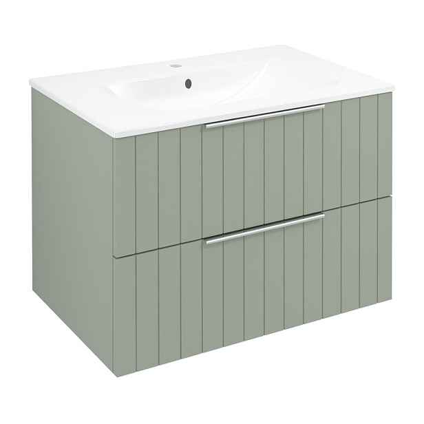 Sapho CIRASA STRIP umyvadlová skříňka 69,8x52x46cm, verde