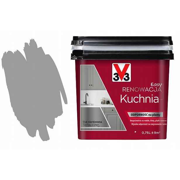 3V3 Easy Renovace Pvc Kafli Kuchyně Rychlá Obnova Boazerie Ocel 7500ML