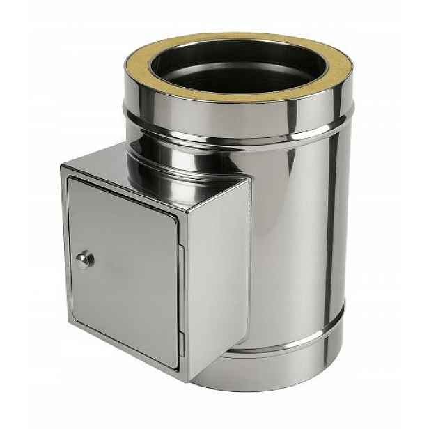 Izolovaná čistička fi 200 pro spalinový komín Inox 200/250 Gr. 0,8 MM