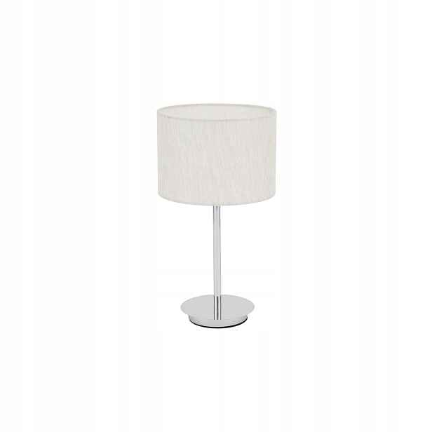 Nowodvorski stolní lampa hotel mood krémové stínidlo chrom 1xe27 10w