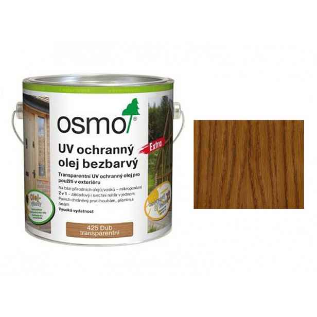 Uv ochranný olej na fasády srubových domů Osmo Dub 425 0,75L