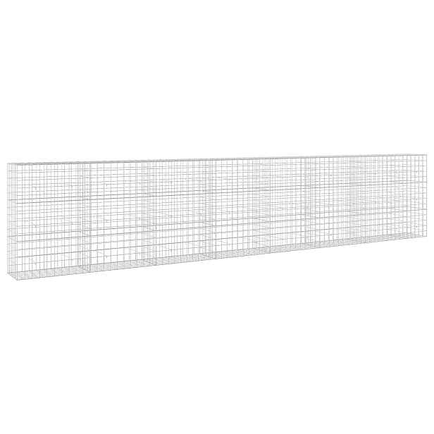 vidaXL Gabion s drátem 3,5 mm a síťkou 10x10 cm 750x50x150 cm
