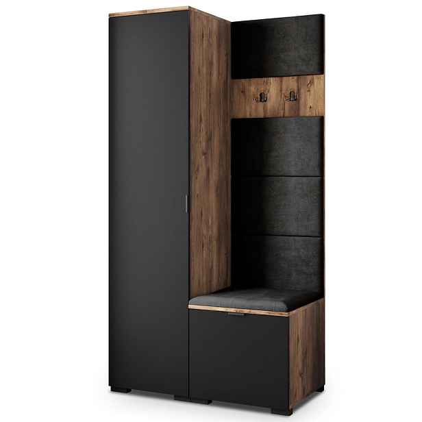 MASSENO MODERNÍ PŘEDSÍŇOVÁ SKŘÍŇ LORI, 95/181/51 cm, dekor dub