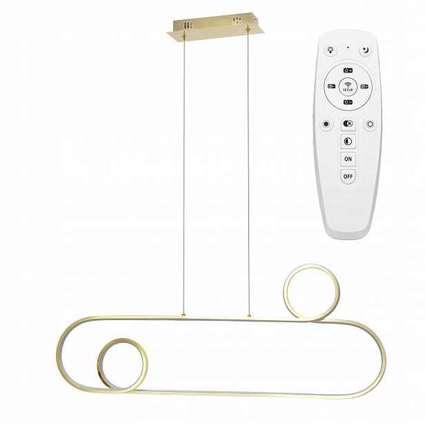 stropní svítidlo Led moderní zlatá kovová
