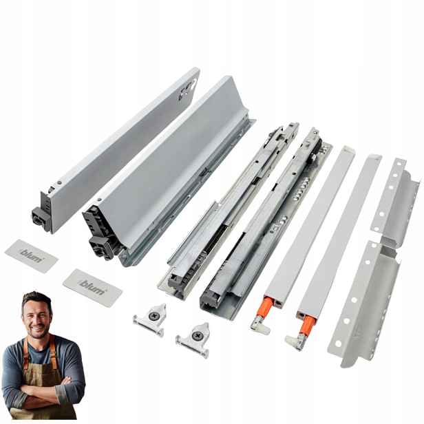 Šuplík Blum Tandembox Antaro 350 mm Vysoká 199 mm Nosnost 35 kg Šedá