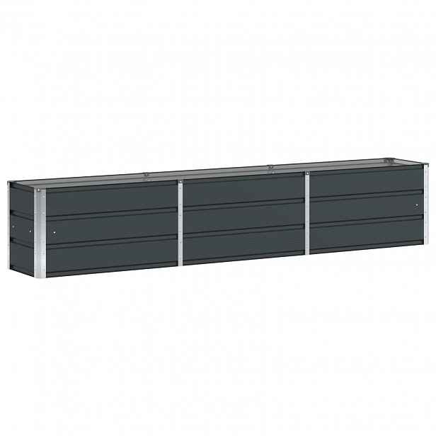 vidaXL Truhlík Antracit 240 x 40 x 45 cm Ocel