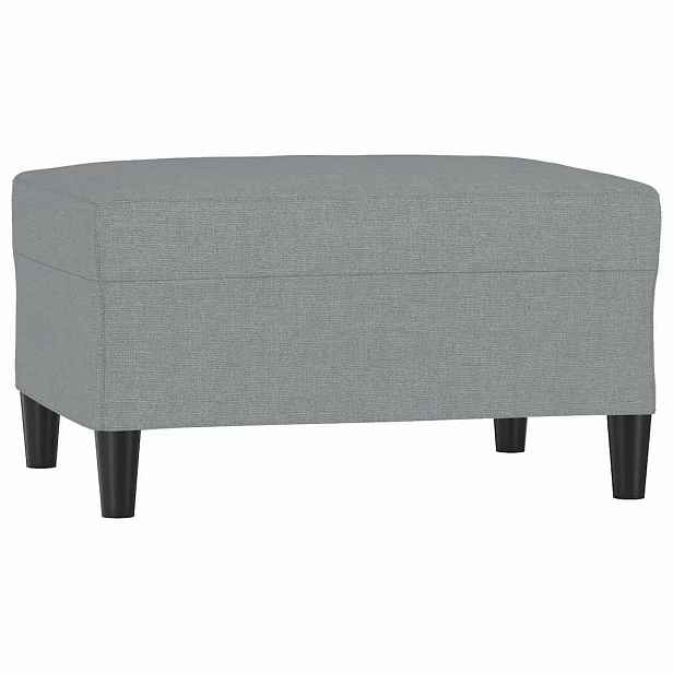 vidaXL Podnožka světle šedá 70x55x41 cm textil
