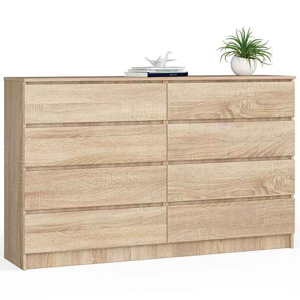 Ak furniture Komoda Inbia K 160 cm dub sonoma