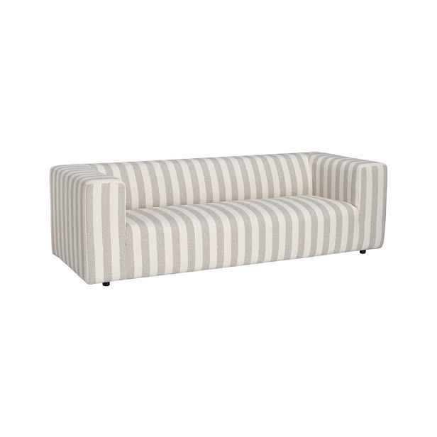 Béžová/krémová žinylková pohovka 220 cm Lisa – Ellos Home