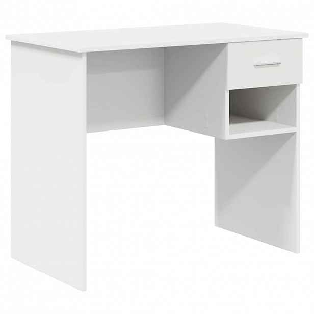 vidaXL Stůl Bílá 90 x 49 x 75 cm Kompozitní dřevo